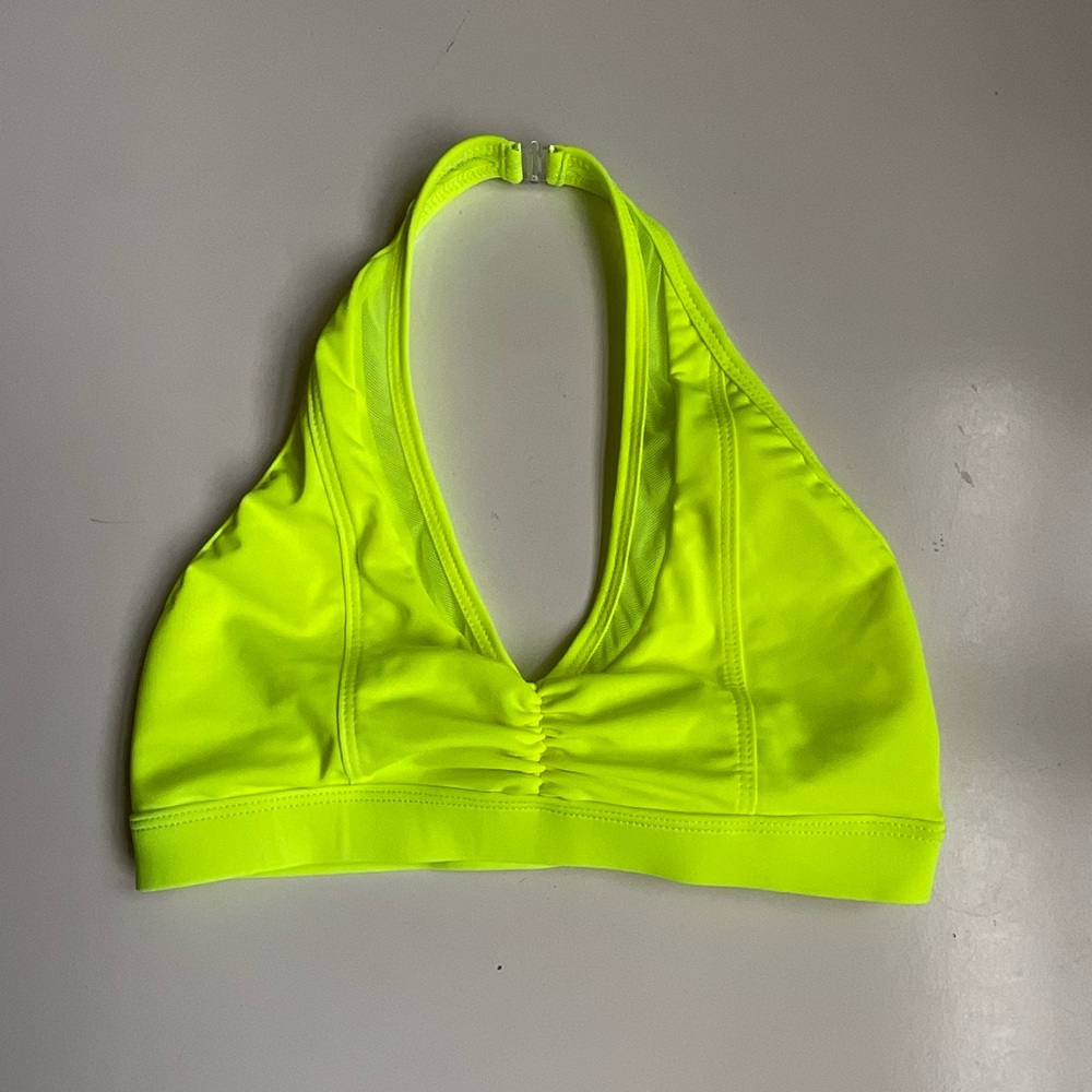 LA Designs Yellow Neon Halter Bralette